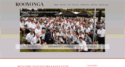Desktop Screenshot of kooyongagolf.com.au