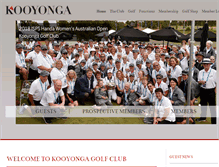 Tablet Screenshot of kooyongagolf.com.au